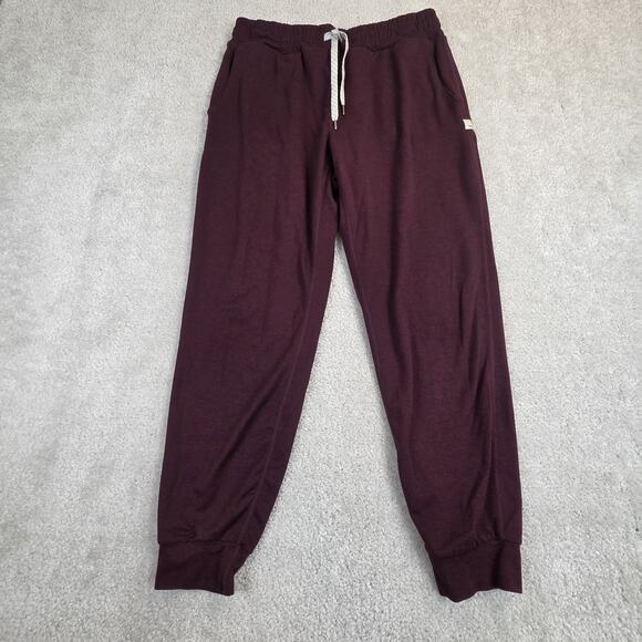 Vuori Pants - Vuori Performance Jogger Womens Small Burgundy Heather DreamKnit VW303